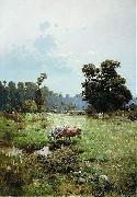 Serhii Vasylkivsky Cossack meadow oil painting on canvas